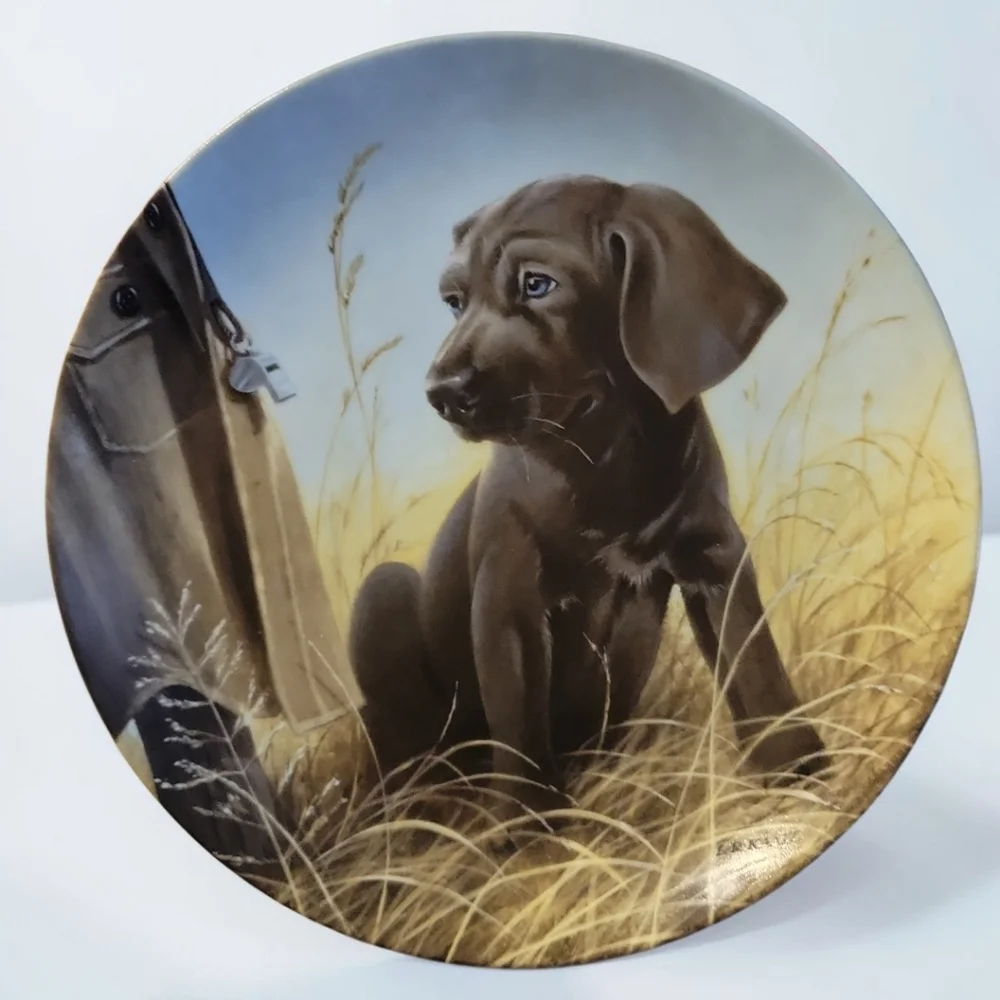 Vtg 89 Weimaraner Field Puppies Command Performance United Kennel Club Dog Plate